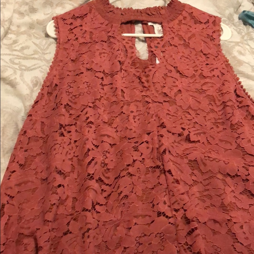 Mauve Sleeveless Dress Top